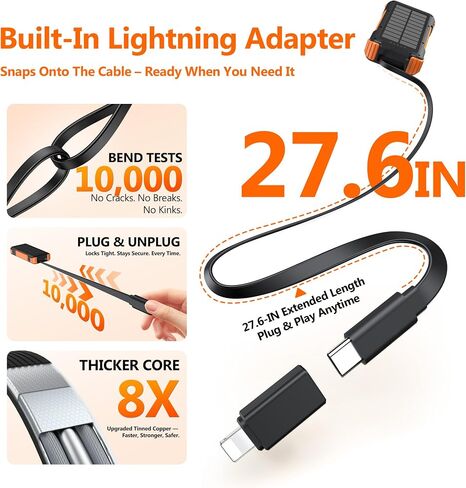 Solar Power Bank 20000mAh, Portable Wireless Charger for Watch Phone AirPod in Saudi Arabia