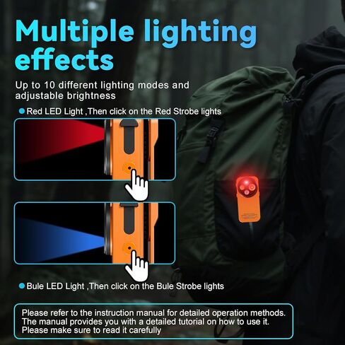 EDC Flashlight Clip-on Light, 600 Lumens Rechargeable Flashlight, Mini Pocket Clip-on Light with RGB Mode, Magnetic Small Flashlight Type-C for Camping Repairing Signaling Cycling, Orange in Kuwait