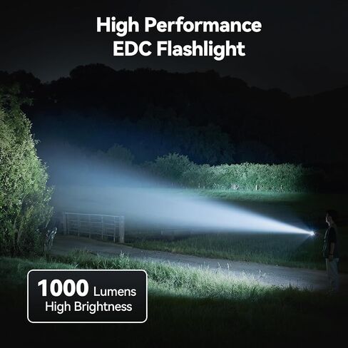 ELUTENG Hat Lights Clip on 1000 Lumens Waterproof EDC Flashlight Rechargeable USBC-Charging Magnetic Flashlight for Outdoor, Car Repairing, Running, Emergency in Kuwait