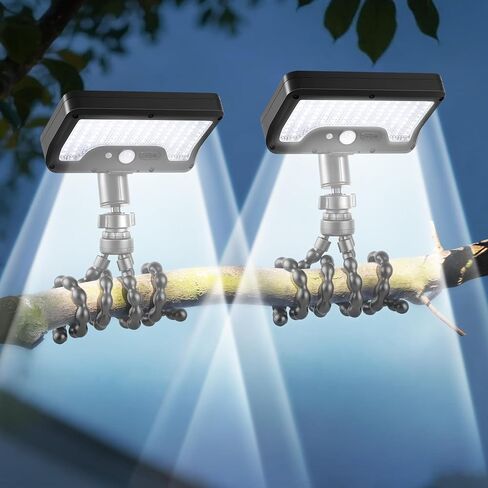 Solar Motion Lights Outdoor with Flexible Octopus Tripod (2 Pack, 3000K) in Kuwait