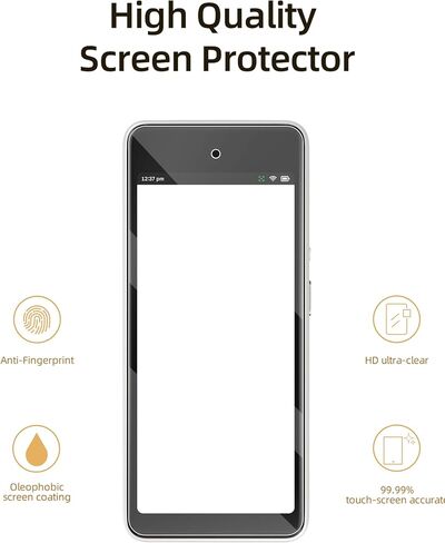Screen Protector for Square Handheld POS Terminal, Soft HD Film, Anti-Scratch Anti-Fingerprint Touch Sensitive Screen Protector, Bubble-Free Installation, 3 Pack in Kuwait