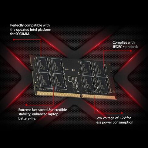 Silicon Power DDR4 16GB 2666 MHz CL19 260-pin Laptop RAM Computer Memory SU016GBSFU266B02AF in Kuwait