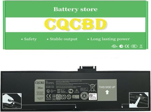 CQCBD HXFHF Laptop Battery for Dell Venue 11 Pro 7130 7139 7310 T07G T07G001 i3-4020Y i3-4030Y i5-4300Y i5-4210Y Series Tablet VJF0X VT26R XNY66 451-BBGR 451-12170 0VT26R (7.4V 36Wh) in Kuwait