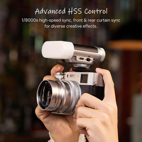 VILTROX Vintage Z1 Pro-S Mini TTL Flash Speedlite, GN12 24Ws HSS 1/8000s 6000±200k Retro On-Camera Flash Light with S1/S2 Optical Trigger, 1s Recycle, 7 Levels, Compatible with Sony Cameras in Kuwait