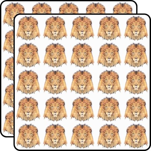 Lion Low Poly Art Scrapbook Stickers Vinyl Decals 1" Size – 50-Pack for Journals, Cards, Crafts in Kuwait