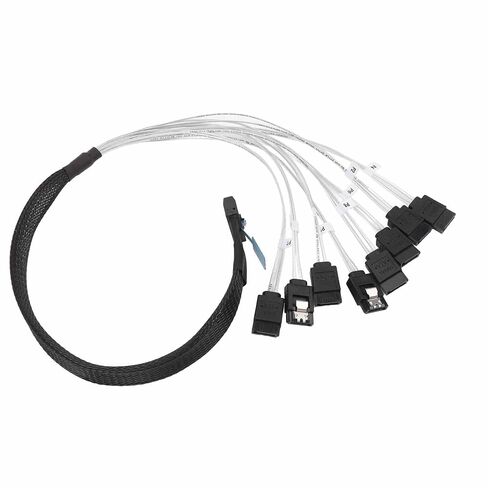 Keenso MCIO 8i to 8xSATA3.0 Cable, High Speed 19.7 Inch in Kuwait