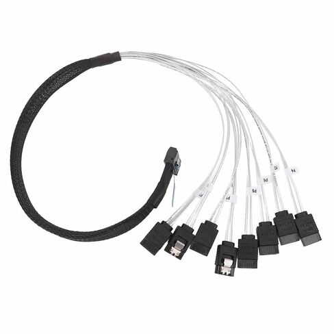 Keenso MCIO 8i to 8xSATA3.0 Cable, High Speed 19.7 Inch in Kuwait