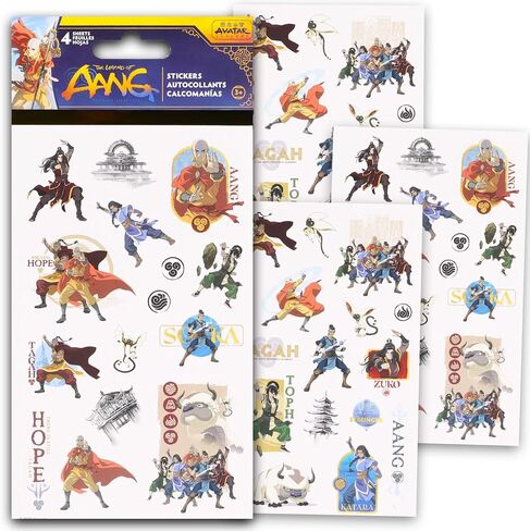 Avatar the Last Airbender Stickers Bundle - 8 Sheets ATLA Party Favors Kids in Kuwait