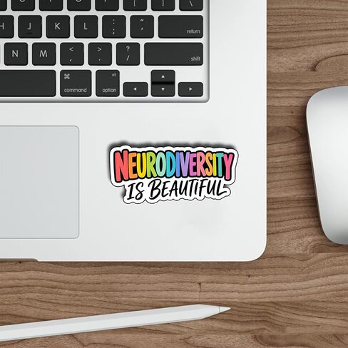 (3Pcs) Neurodiversity is Beautiful Stickers 3 Inch Autism Acceptance Rainbow Vinyl Decals for Water Bottles Laptops Tumblers Notebooks Phone Cases and Classrooms in Kuwait