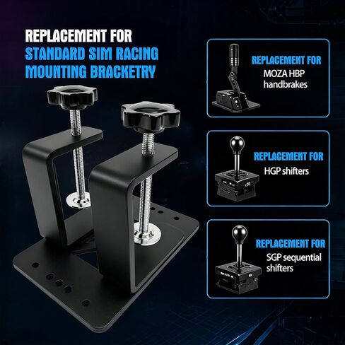 Handbrake Shifter Table Clamp Fits HBP HGP SGP Racing Game Desk Mount in Kuwait