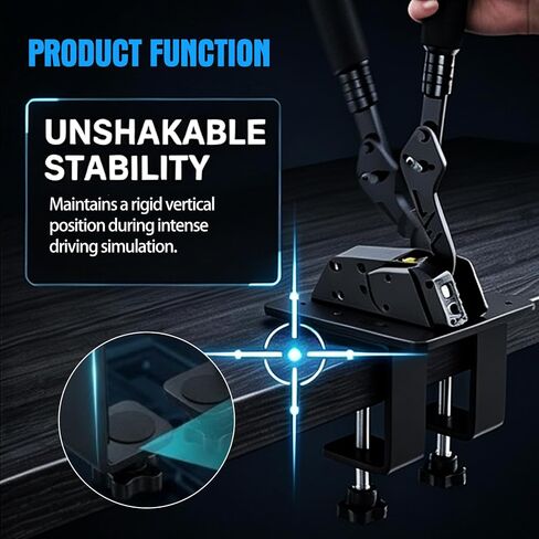 Handbrake Shifter Table Clamp Fits HBP HGP SGP Racing Game Desk Mount in Kuwait