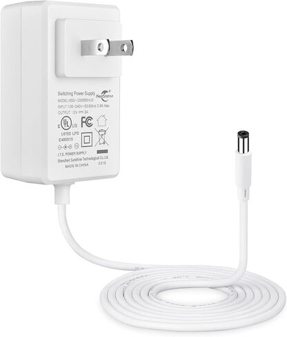 iNextStation 12V 3A Power Adapter Supply AC100-240V for LED Strip Lights in Kuwait