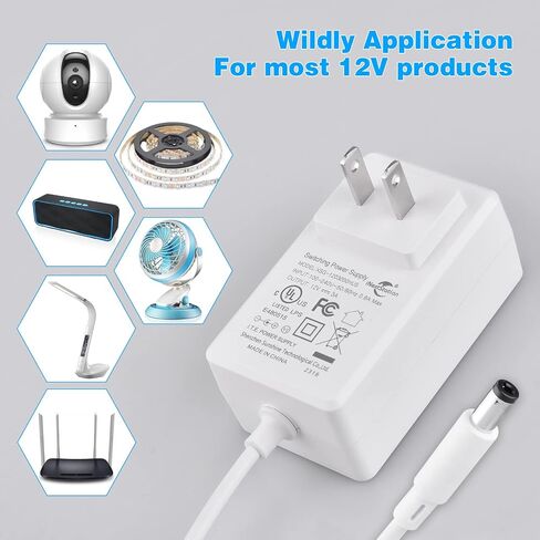 iNextStation 12V 3A Power Adapter Supply AC100-240V for LED Strip Lights in Kuwait