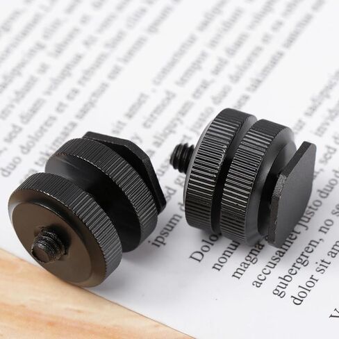 3 Pcs Hot Shoe Adapter for 1/4 Inch Screw Receptacle Aluminum Alloy in Kuwait