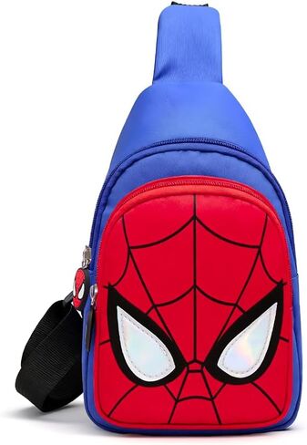 ACZHHZC Spider Cartoon Crossbody Backpack Small Sling Bag with Adjustable Strap, Funny Anime Shoulder Chest Daypack Gifts for Men Women (Sp1) in Kuwait