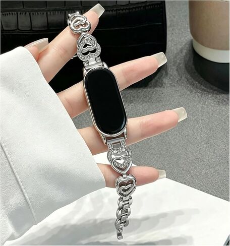 Bling Metal Band Compatible with Fitbit Inspire 3, Bracelet Strap for Women in Kuwait