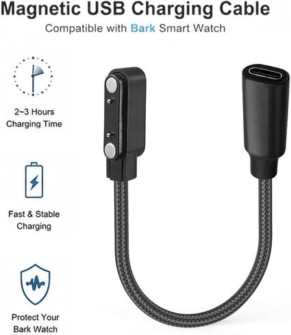 for Bark Smart Watch Charger, Magnetic Type-C Charging Cable Cord 1-Pack in Kuwait