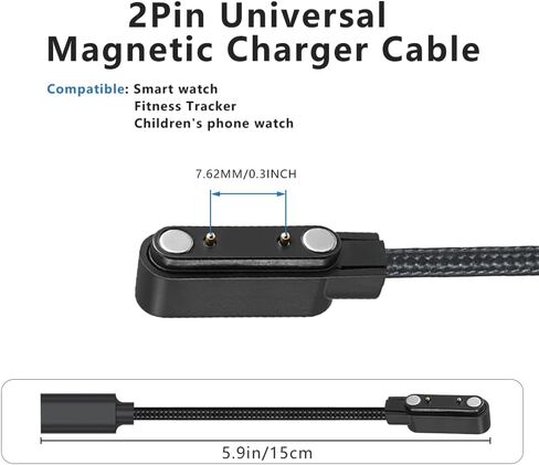 for Bark Smart Watch Charger, Magnetic Type-C Charging Cable Cord 1-Pack in Kuwait