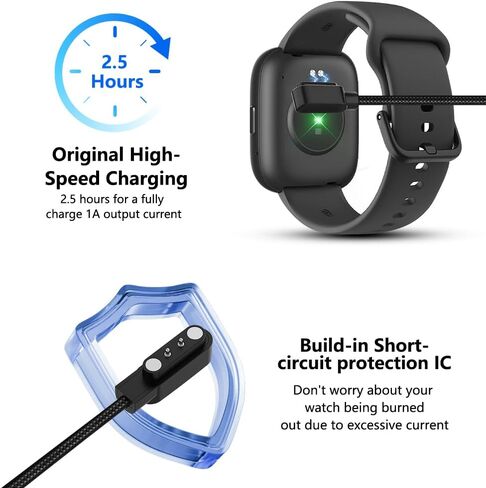 for Bark Smart Watch Charger, Magnetic Type-C Charging Cable Cord 1-Pack in Kuwait