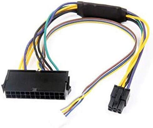 AYA ATX Main 24-Pin to 6-Pin PCI-E PSU Power Adapter Cable 18AWG for HP Elite 8100 8200 8300 in Kuwait