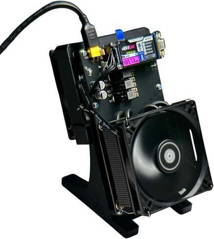 NerdQaxe++ Rev 6.1 Miner | 6TH/s Solo Bitcoin Miner | 16.5J/TH, 100W High-Efficiency with Quiet Fan | Open-Source Crypto Machine with WiFi (Black) in Kuwait