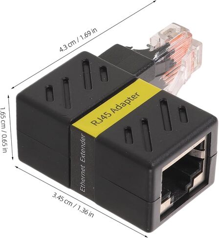 NUOBESTY Rj45 Ethernet Adapter 360 Rotatable 90 Degree Right Angle in Kuwait