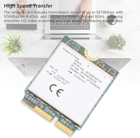 Estink M.2 WiFi 6E Wireless Card Adapter 5374Mbps Band in Kuwait