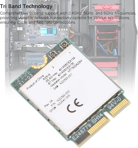 Estink M.2 WiFi 6E Wireless Card Adapter 5374Mbps Band in Kuwait
