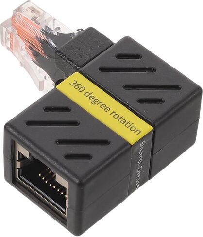 Rj45 Right Angle Ethernet Coupler 360° Rotatable Gigabit Adapter in Kuwait