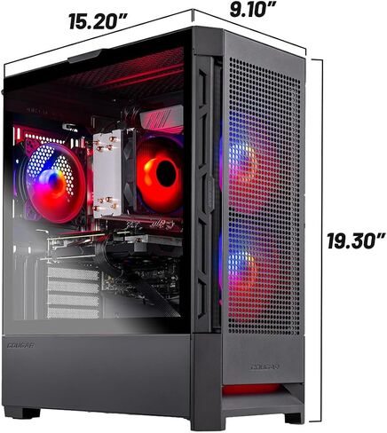 Skytech Gaming Blaze4 Mini Gaming PC, Intel i5 14400F 2.5GHz, NVIDIA RTX 5060 Ti 8GB VRAM, 1TB NVMe SSD, 16GB DDR4 RAM 3200, 650W Gold PSU, Wi-Fi 5, Windows 11, Desktop in Kuwait