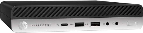 HP EliteDesk 800 G5 Mini (16GB, 256GB SSD, i5-9500 3.0GHz) Win11P, Black (Renewed) in Kuwait
