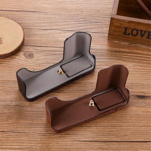 YODZ Protective Case Compatible for Fujifilm XF10 Leather Camera Half Case Bag Cover, with Tripod Screw Access in The Bottom,Black in Kuwait