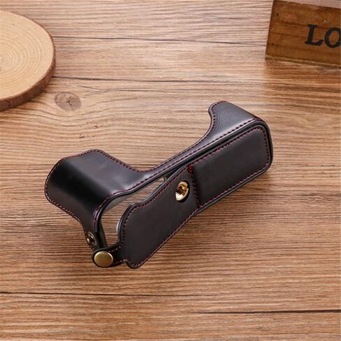 YODZ Protective Case Compatible for Fujifilm XF10 Leather Camera Half Case Bag Cover, with Tripod Screw Access in The Bottom,Black in Kuwait