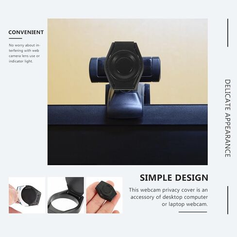 4pcs Webcam Privacy Cover for Laptop Camera, Black ABS in Kuwait