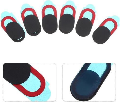 6 Pack Oval Webcam Privacy Covers with Sliding Shutter for Laptop in Kuwait
