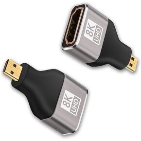Cyberguys! Micro HDMI to HDMI Adapter 2-Pack, 8K@60Hz UHD MicroHDMI Adapter in Saudi Arabia