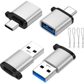 USB C to USB A Adapter, USB A to USB C Adapter for iPhone 17 Pro Max, 4Pack in Saudi Arabia