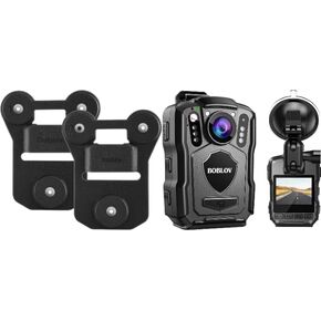 BOBLOV Body Camera Magnet Mount, 6pcs Magnets Style, Universal Magnetic Suction Back Clips and M5 2K Police Body Worn Camera, GPS Enabled &1440P Body Mounted Cam, 128G Body Cam Built-in 4200MAH in Kuwait
