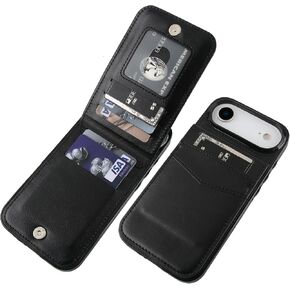 KIHUWEY for iPhone 17 Air Wallet Case Card Holder Kickstand, Brown in Kuwait