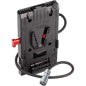 UNIX-12V V Mount Battery Adapter Power Plate, with 3X D-Tap 14.4V/10A and USB 5V/2.1A, 15"/40cm Regulated 12V/50W Power Out Cable - Fly End (12V FlyEnd) in Kuwait