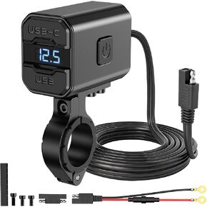 Aluminum Motorcycle Phone Charger SAE to USB Adapter Type C and USB 3.0 in Kuwait