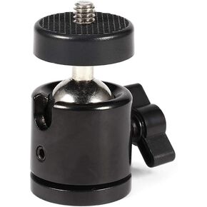 1 Pack 360 Degree Heavy Duty Mini Ball Head for Camera Tripod and Flash Mount, Non-Slip Design, Metal, 1 Pack in Kuwait