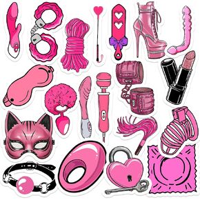 20pcs Sexy Stickers for Adults Dirty, BDSM Stickers for Women Men, Hot Girl Waterproof Vinyl Decals for Laptop Water Bottles Scrapbook Phone Skateboard Bike Car Luggage in Kuwait