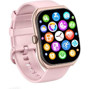 Smart Watch for Men Women Compatible with IOS Android Phone, 1.83" Full Touchscreen IP68 Waterproof Smart Watches,Fitness Tracker with Make/Recive Call 123+ Sport Modes Heart Rate/Sleep Monitor,Pink in Saudi Arabia