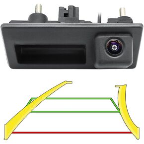 AHD 1080P Dynamic Trajectory Trunk Handle Backup Camera, for Audi A4L A5 A3 Q3 Q5 RS6 for VW Passat Tiguan Jetta Sharan Touareg Lavida Skoda, Reverse Rear View Cam TTXSCAM-SP01 in Saudi Arabia