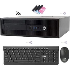 HP ProDesk 600 G2 Small Form Factor Desktop Computer, Intel Core i7-6700, 16GB RAM, 512GB SSD + 1TB HDD, Built-in Intel AX200 WiFi 6 + Bluetooth, Wireless Keyboard and Mouse, Windows 11 Pro (Renewed) in Kuwait