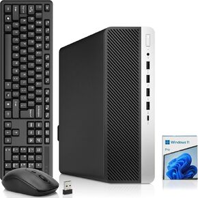 BTO 600 G5 SFF PC, Intel i7-9700 9th Gen, 1TB SSD, 16GB DDR4 RAM, Built-in Wi-Fi, Windows 11 Pro, Wireless Keyboard & Mouse, Desktop Computer (Renewed) in Kuwait