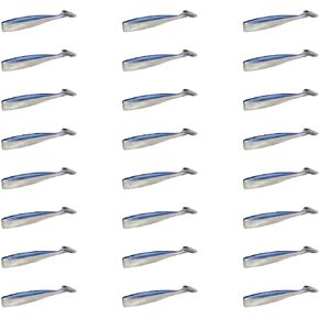 Lunker City Fishing 3.75" Shaker Swimbait 3 Pack Bundle Soft Plastic Bass Walleye Lure with Tail Saltwater Swimming and Wobbling Action Swim Bait, 24 Lures, Made in The USA in Kuwait
