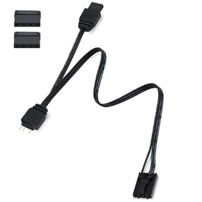 COMeap 4 Pin RGB Adapter for Corsair Commander Core and iCUE Commander CORE XT, 1 to 4 ARGB Splitter Extension Cable Connect to 5V 3-Pin ARGB Devices 19-in in Saudi Arabia