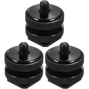 3 Pcs Hot Shoe Mount Adapter with 1/4 Inch Screw for Cameras in Kuwait